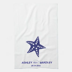 Starfish Tea Towel, Kitchen Towel for Bröllop Gift Kökshandduk