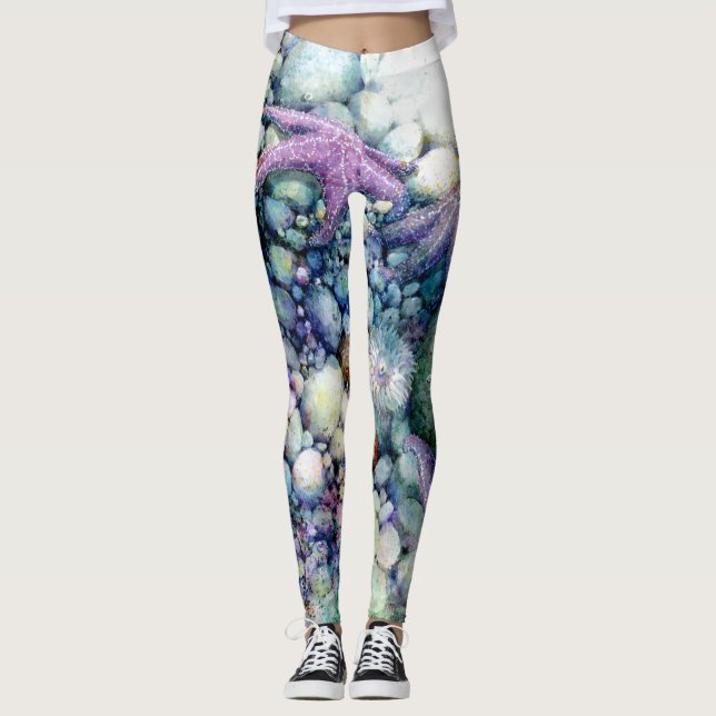 Starfish Tidepool Leggings (Framsida)
