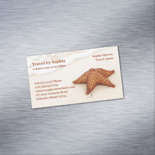 Starfish Travel Agency Magnetiska Visitkort