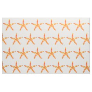 Starfish Watercolor Art Mönster Tyg
