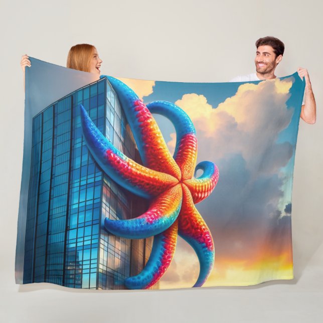 Starfisk Fleecefilt (På plats)