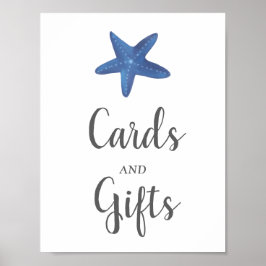 Starfisk | Ocean Bröllopskort & Gifts Sign Poster
