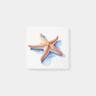 Starfisk och Blue Silhouette Post-it Block