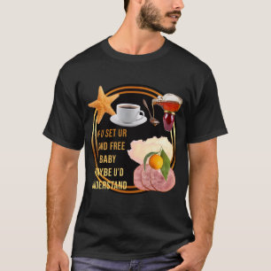 Starfisk och kaffe t shirt