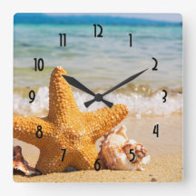 Starfisk och Seashells på stranden