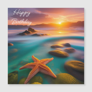 Starfisk på stranden vid Dawn