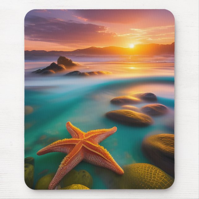 Starfisk på stranden vid Dawn Musmatta (Framsidan)