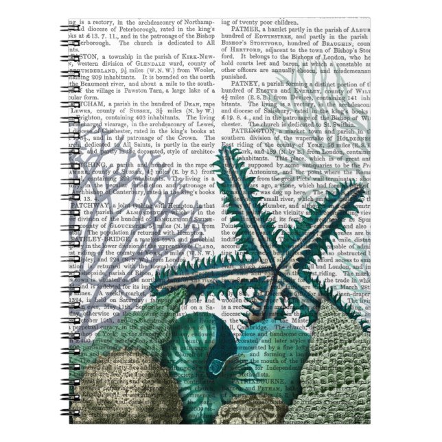 Starfisk under havet anteckningsbok (Framsidan)