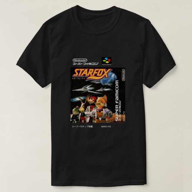 Starfox Japansk Cover Classic T Shirt (Design framsida)
