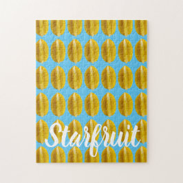 StarFrukt Carambola Mönster Fruit for Vegan Pussel