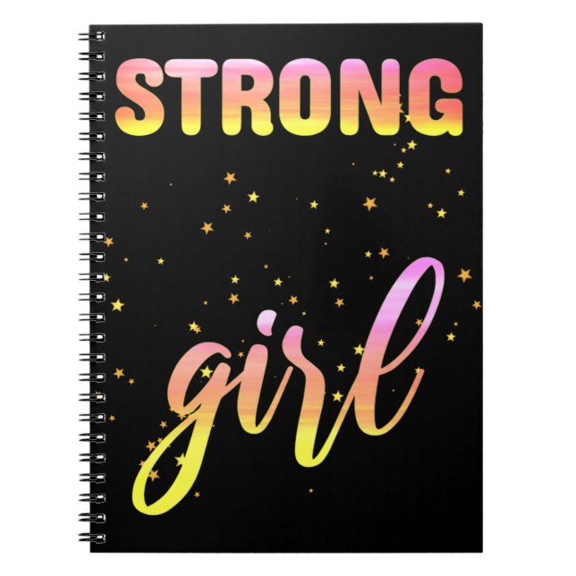 Starg Girl Pastel Star Anteckningsbok (Framsidan)