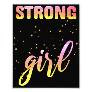 Starg Girl Pastel Star Fototryck