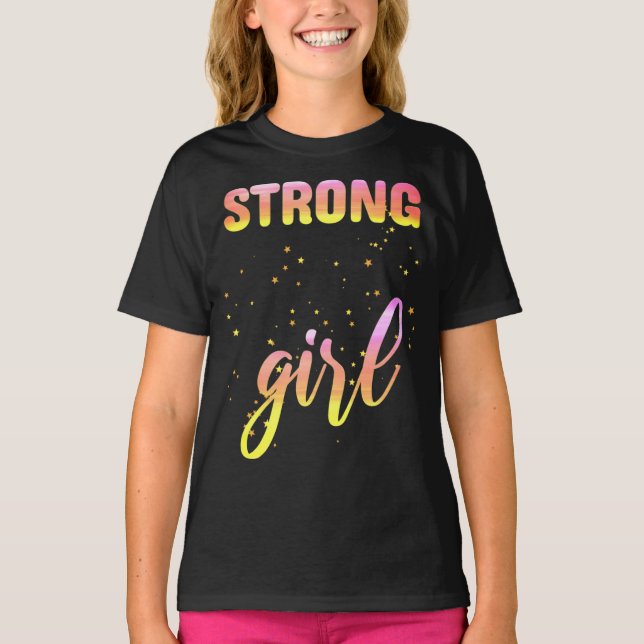 Starg Girl Pastel Star T Shirt (Framsida)