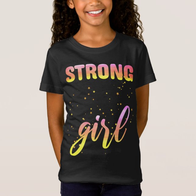 Starg Girl Pastel Star T Shirt (Framsida)