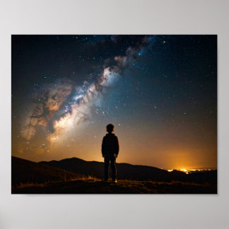 Stargazande barn poster