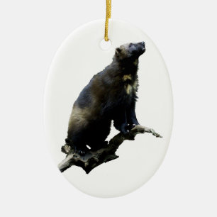 Stargazande Wolverine Julgransprydnad Keramik