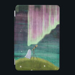 Stargazer iPad Mini Skydd<br><div class="desc">Walter med sitt telescope Stargazing beundrar norra ljus</div>