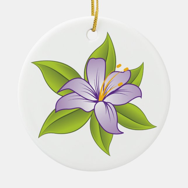 Stargazer lilac lila lily anpassningsbar ornament (Framsidan)