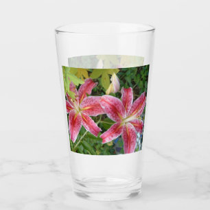 Stargazer Lilies Garden Blommigt Glaskopp