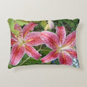 Stargazer Lilies Garden Blommigt Prydnadskudde