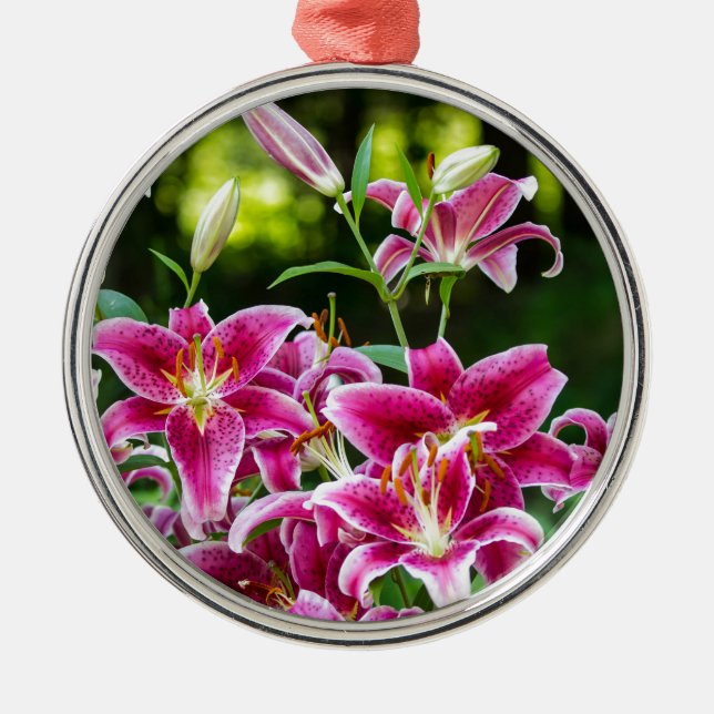 Stargazer Lilies Julgransprydnad Metall (Framsidan)