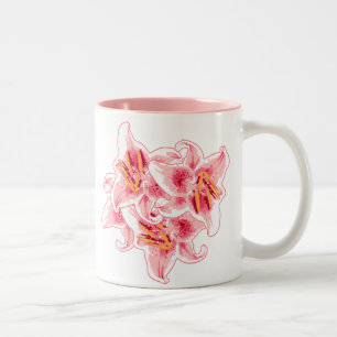 Stargazer Lilies Två-Tonad Mugg