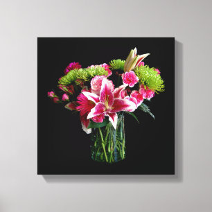 Stargazer Lily Bouquet Canvastryck