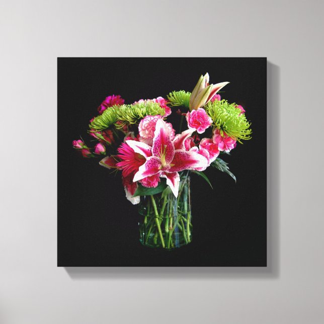 Stargazer Lily Bouquet Canvastryck (Framsida)