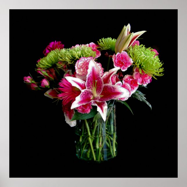 Stargazer Lily Bouquet Poster (Framsidan)