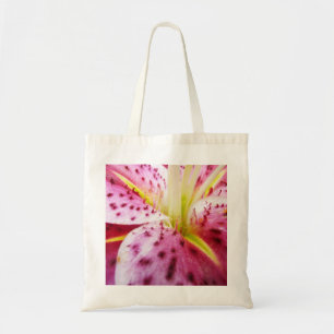 Stargazer Lily Bright Magenta Blommigt Tygkasse