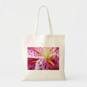 Stargazer Lily Bright Magenta Blommigt Tygkasse