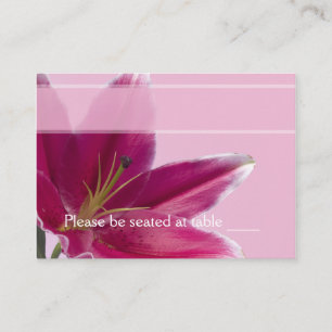 Stargazer Lily Escort-kort Placeringskort