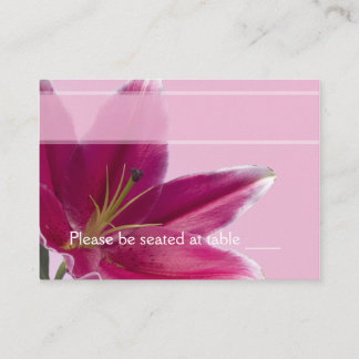 Stargazer Lily Escort-kort Placeringskort