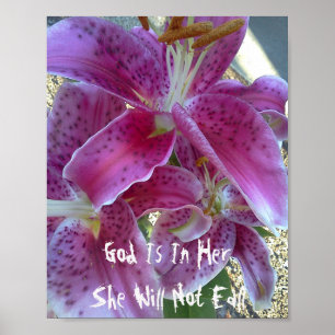 Stargazer Lily Gud är i henne... Poster