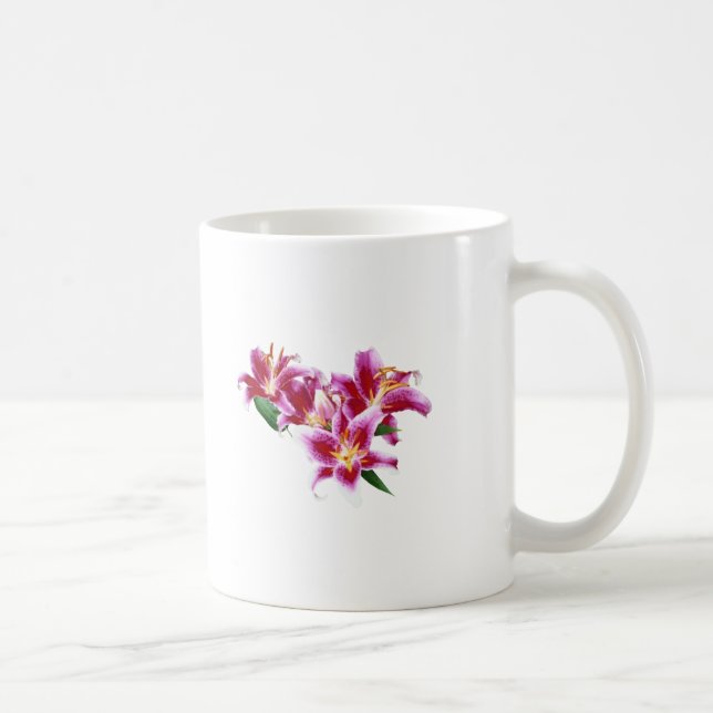Stargazer Lily Heart Kaffemugg (Höger)