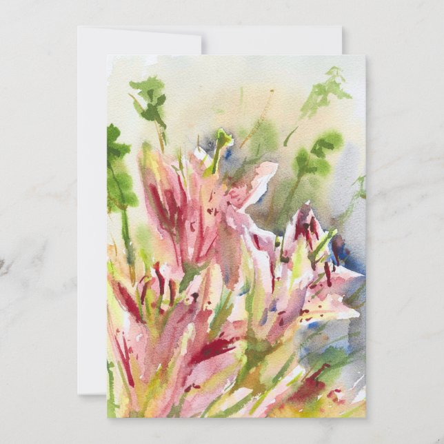 Stargazer Lily-kort Julkort (Framsida)