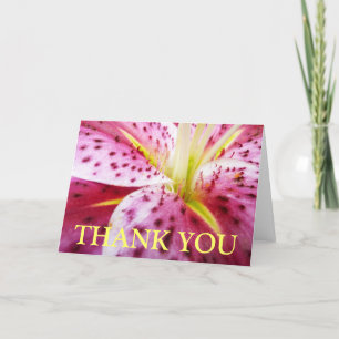 Stargazer Lily-Tack (blank insida) kort