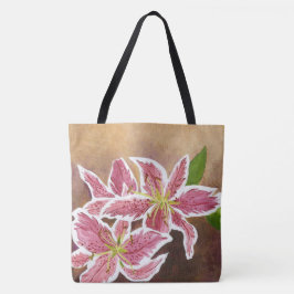 Stargazer Lily Tote Bag Tygkasse