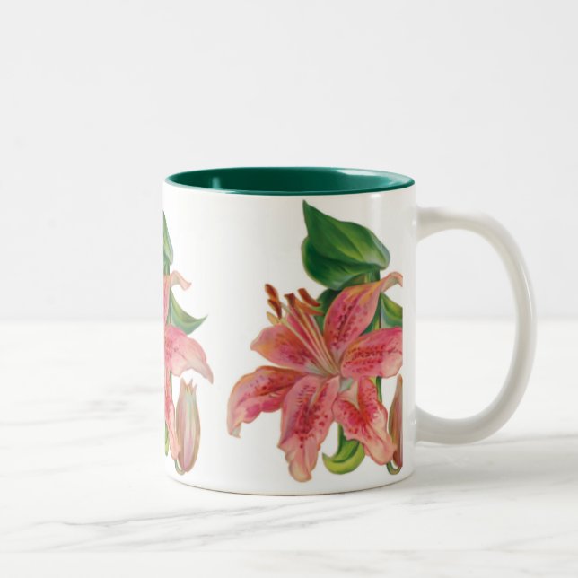Stargazer Lily Två-Tonad Mugg (Höger)