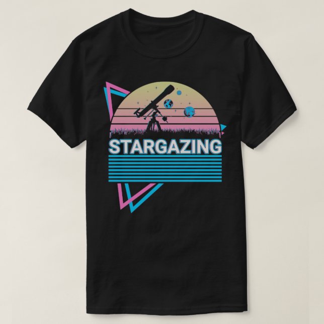 Stargazer Retro T Shirt (Design framsida)