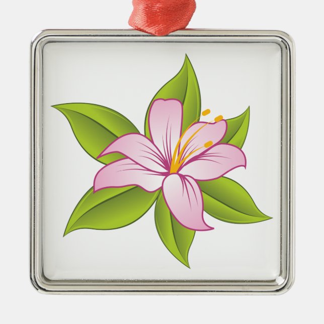 Stargazer rosa lily anpassningsbar ornament (Framsidan)