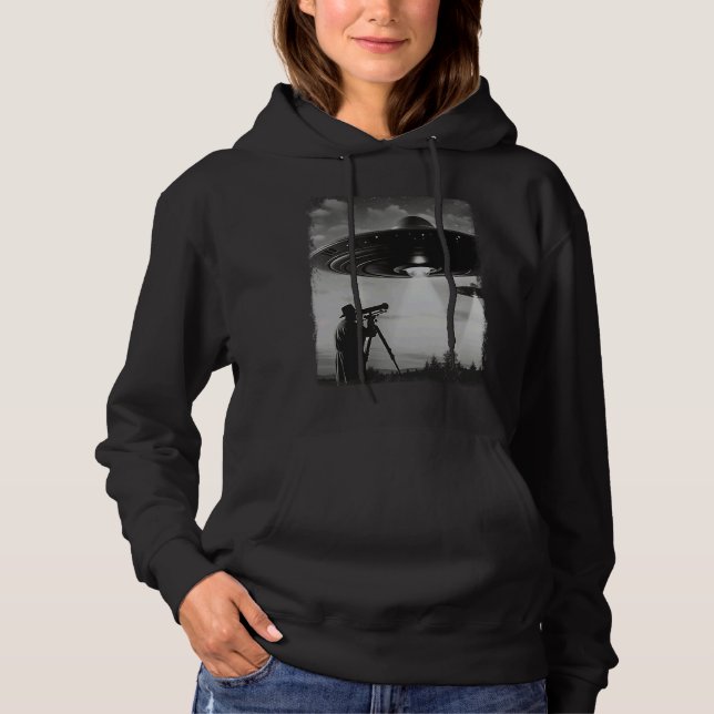 Stargazer UFO Alien Extraterrestrial Se T Shirt (Framsida)