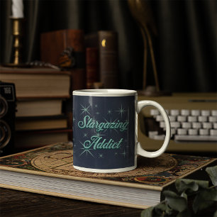 Stargazing Addict personlig camping utomhus Kaffemugg