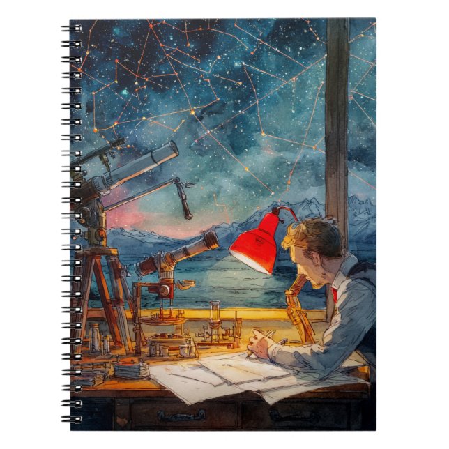 Stargazing Dreamer Colorful Constellation Notebook Anteckningsbok (Framsidan)