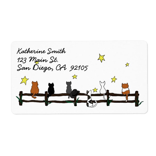 Stargazing-etikett Fraktsedel (Framsidan)