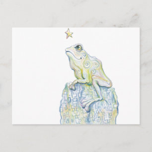 Stargazing Frog Vykort