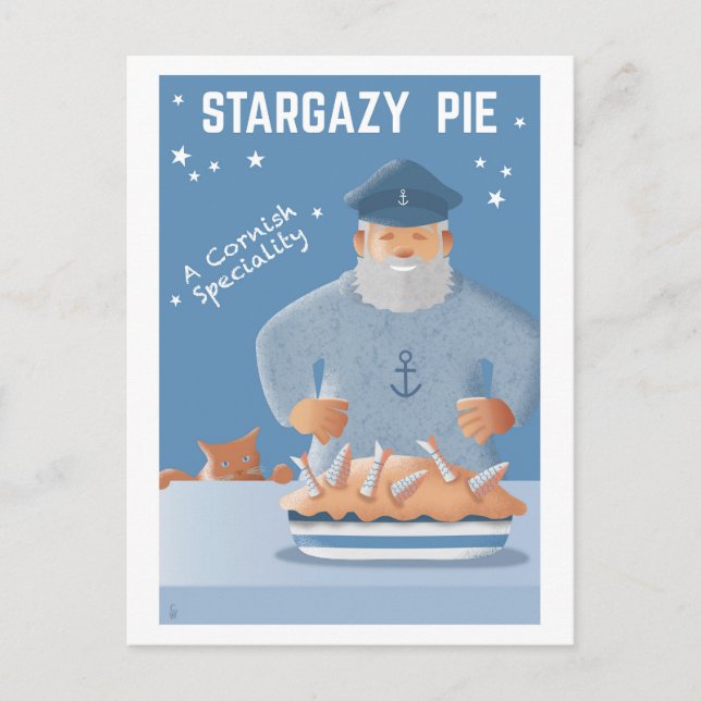 Stargazy Pie vykort (Framsida)