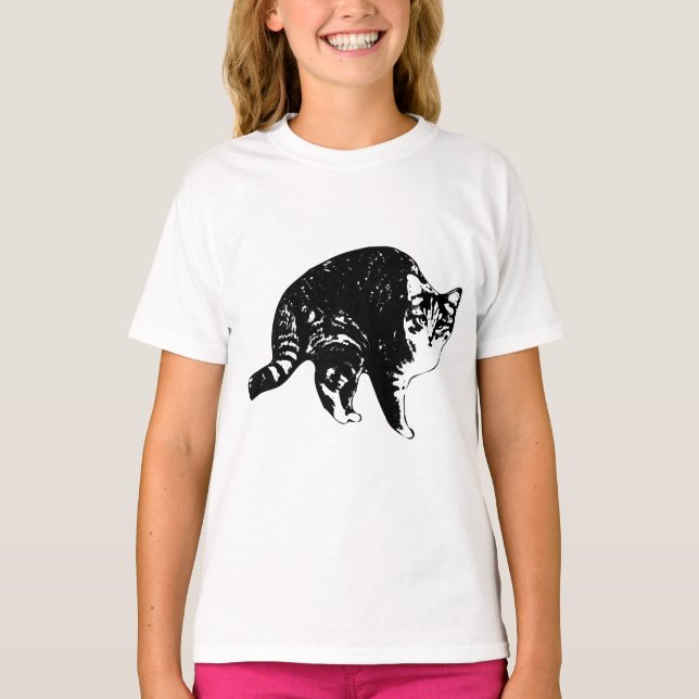 Starglow Tabby Titt T Shirt (Framsida)
