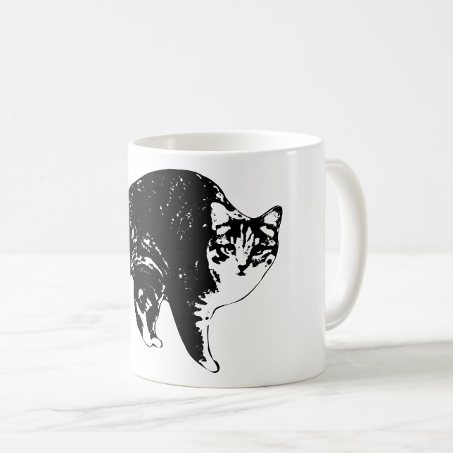 Starglow Tabby Tittar Kaffemugg (Framsida höger)