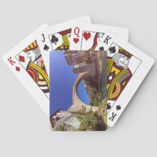 Stari mest, gammalt överbryggar, Mostar, Bosnien Kortlek